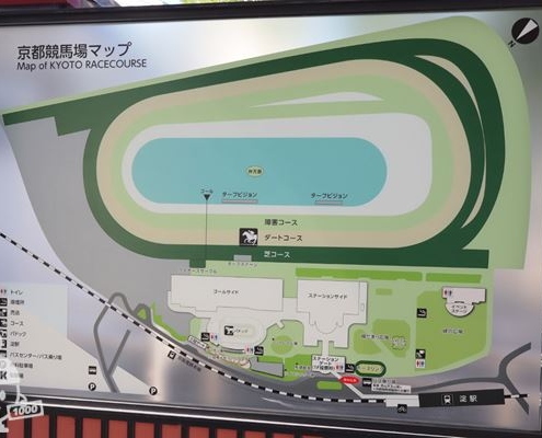 京都競馬場マップ