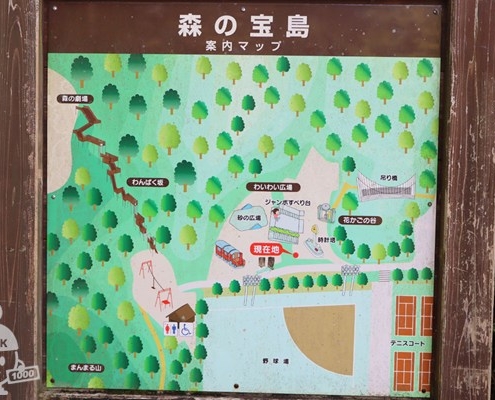 森の宝島案内マップ